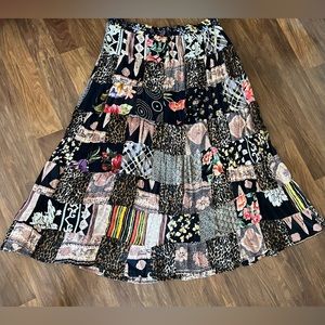 JUST CLASS BOHO SKIRT: Size Medium
